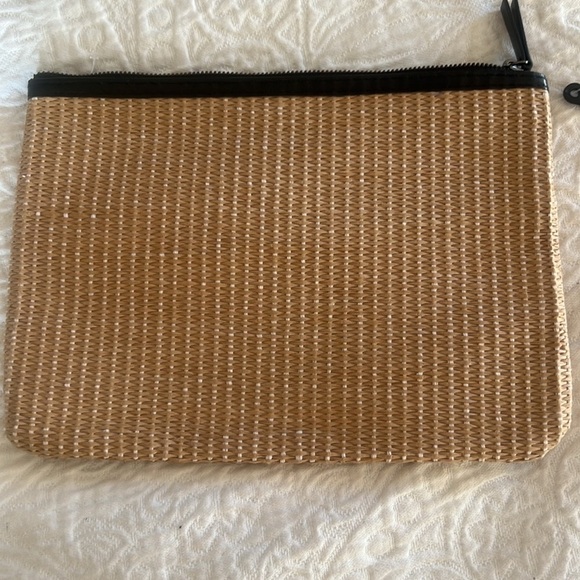 Zadig & Voltaire Beach Woven Clutch bag pochutte wristlet